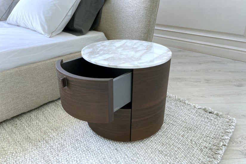 Onda Marble Bedside Table (Expo Offer) Poliform - 2