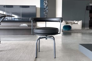 Sedia LC7 in pelle antracite (Offerta Expo) - Cassina 2