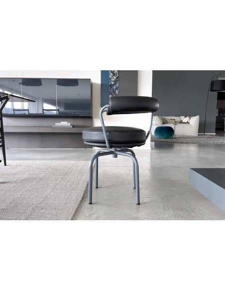 LC7 Anthracite Leather Chair (Expo Offer)  - 3