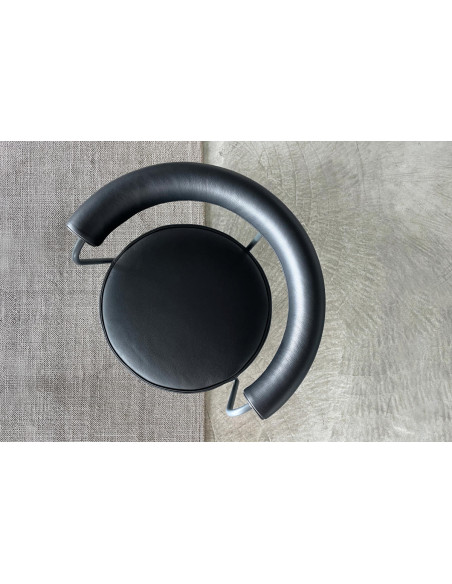 LC7 Anthracite Leather Chair (Expo Offer)  - 6