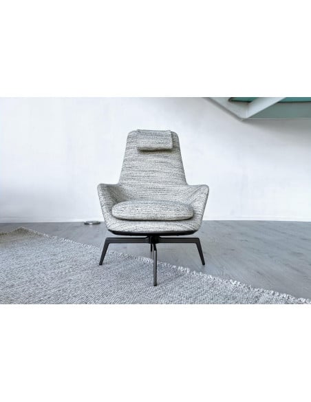 Fauteuil Caratos blanc et noir (Offre Expo) Maxalto - 1