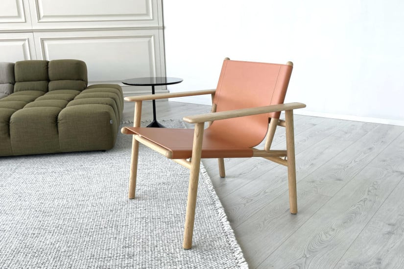 Cordoba Orange Leather Armchair (Expo Offer) B&B Italia - 2