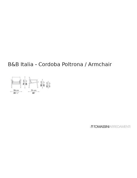 Cordoba Orange Leather Armchair (Expo Offer) B&B Italia - 7