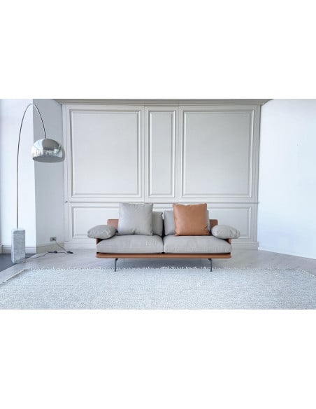 Canapé Get Back en cuir marron et gris (Offre Expo) Poltrona Frau - 5