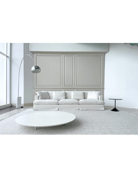 Canapé Karma en tissu blanc (Offre Expo) Saba - 1