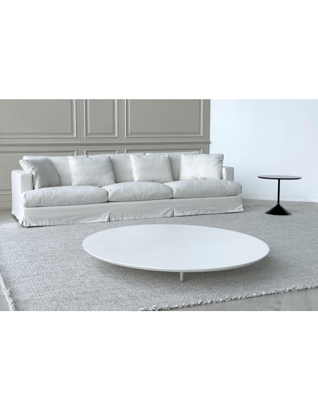 Canapé Karma en tissu blanc (Offre Expo) Saba - 2