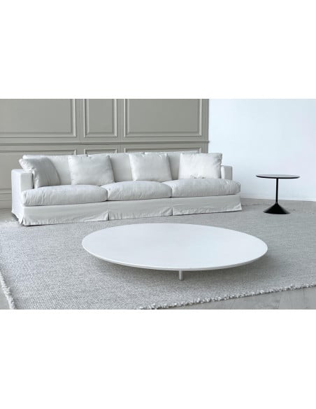 Karma White Fabric Sofa (Expo Offer) Saba - 2