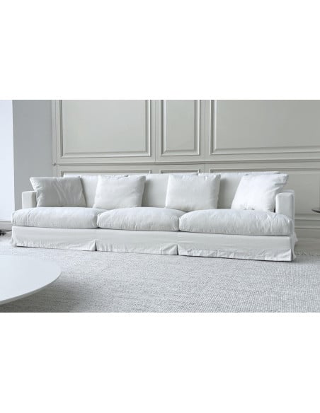 Divano Karma in tessuto bianco (Offerta Expo) Saba - 3