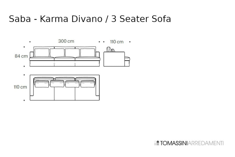 Canapé Karma en tissu blanc (Offre Expo) Saba - 8