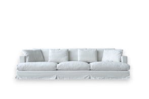 Canapé Karma en tissu blanc (Offre Expo) Saba - 7