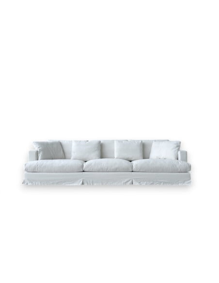 Canapé Karma en tissu blanc (Offre Expo) Saba - 7