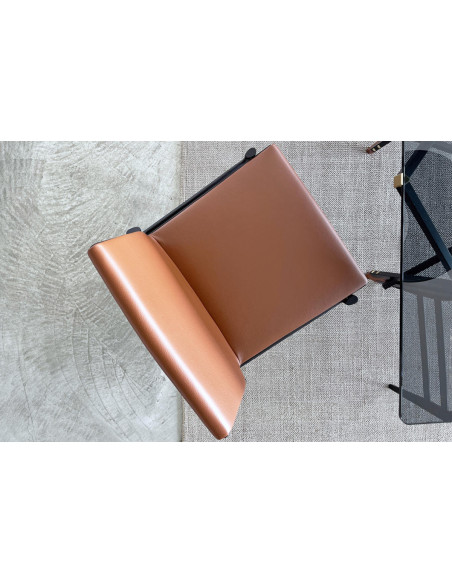 Chaise Ipanema en cuir marron (Offre Expo) Poliform - 5