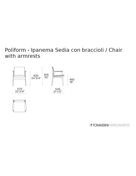 Chaise Ipanema en cuir marron (Offre Expo) Poliform - 7
