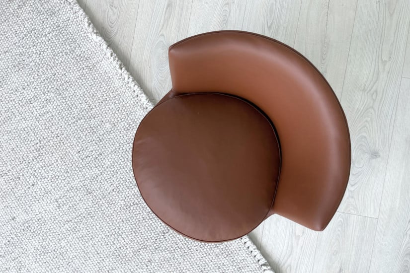 Fauteuil Feel Good en cuir marron (Offre Expo) Flexform - 2