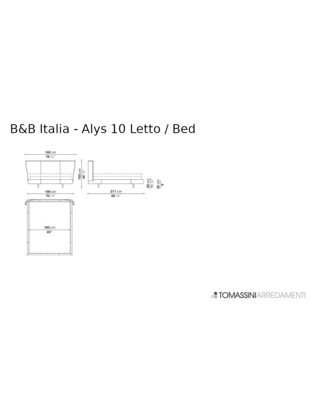 Letto Alys 10 in tessuto beige (Offerta Expo)  - 9
