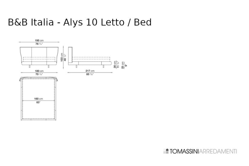 Letto Alys 10 in tessuto beige (Offerta Expo)  - 9