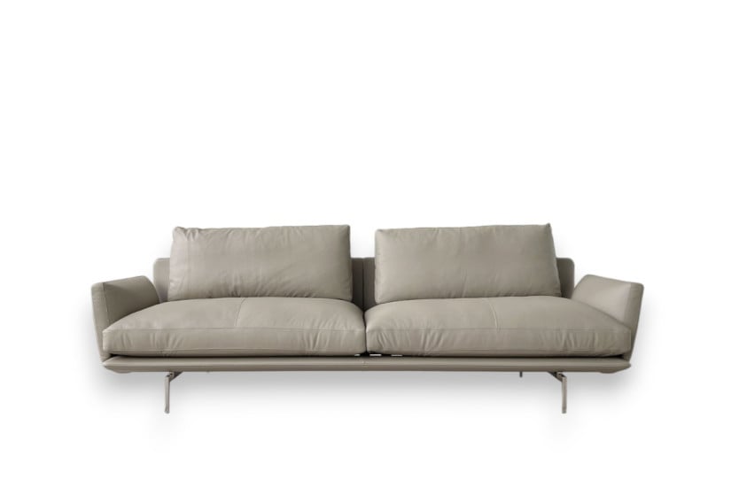 Canapé Get Back en cuir taupe (Offre Expo) Poltrona Frau - 6