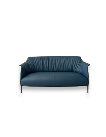 Archibald Sofa in powder blue leather (Expo Offer) Poltrona Frau - 8