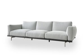 Divano Happy Jack in tessuto grigio chiaro (Offerta Expo) Poltrona Frau - 7