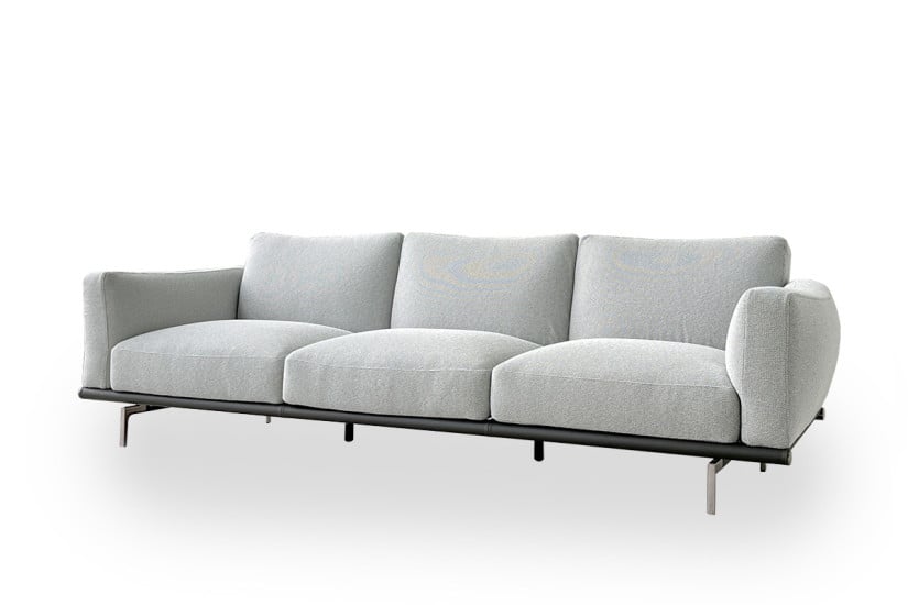Divano Happy Jack in tessuto grigio chiaro (Offerta Expo) Poltrona Frau - 7
