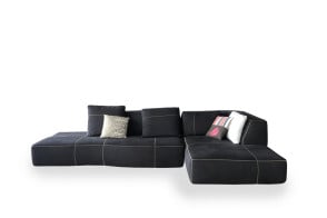Canapé Bend en tissu anthracite (Offre Expo) B&B Italia - 5