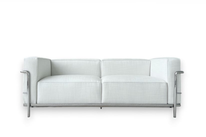 LC3 Fauteuil Grand Confort, Grand Modèle White Sofa (Expo Offer) Cassina - 6
