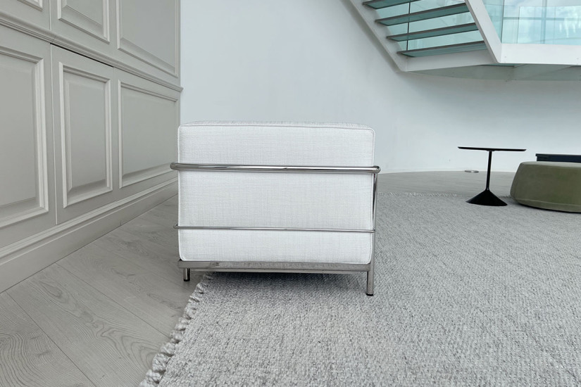 LC3 Fauteuil Grand Confort, Grand Modèle White Sofa (Expo Offer) Cassina - 9