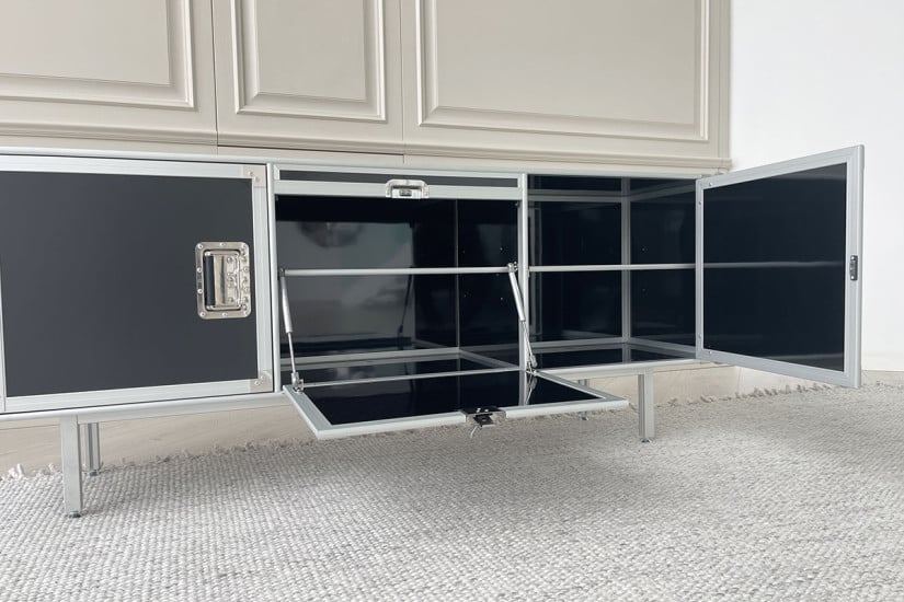 Total Flightcase Black Sideboard (Expo Offer) Diesel with Moroso - 6