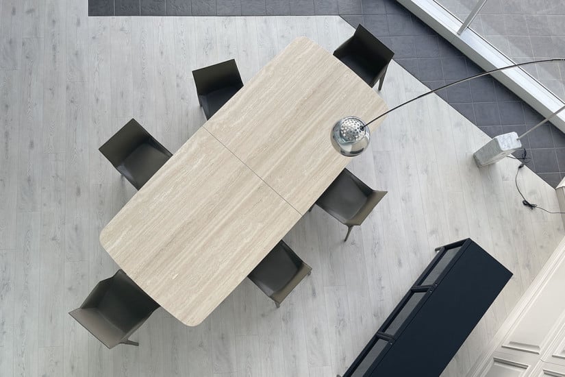 Tavolo Monolith in travertino (Offerta Expo) Poliform - 7