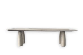 Table Monolith en travertin (Offre Expo) Poliform - 8