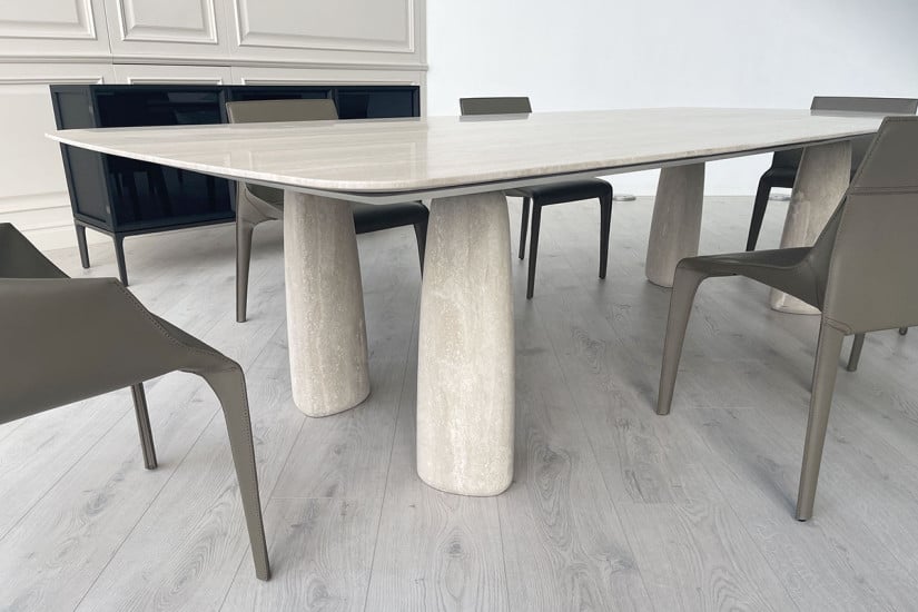 Tavolo Monolith in travertino (Offerta Expo) Poliform - 3