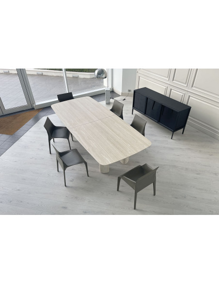 Table Monolith en travertin (Offre Expo) Poliform - 4