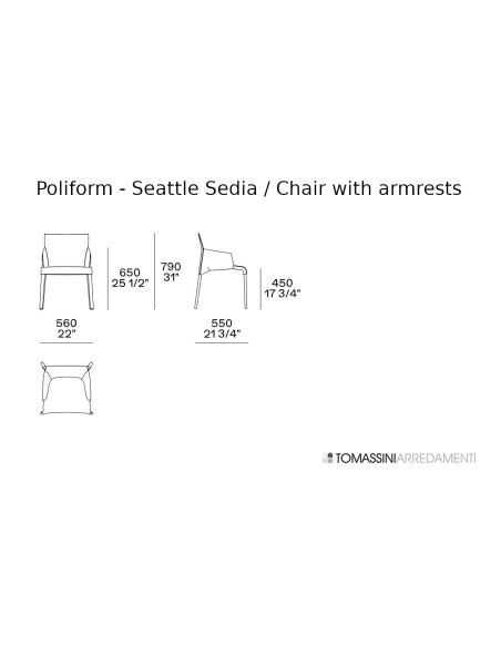 Seadia Seattle avec accoudoirs (Offre Expo) Poliform - 8