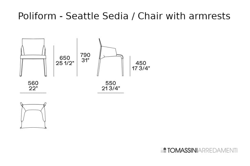 Seadia Seattle con braccioli (Offerta Expo) Poliform - 8