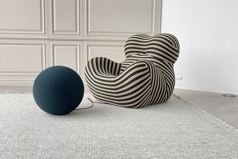 Up 50 Armchair in Two-Tone Fabric (Expo Offer) B&B Italia - 2
