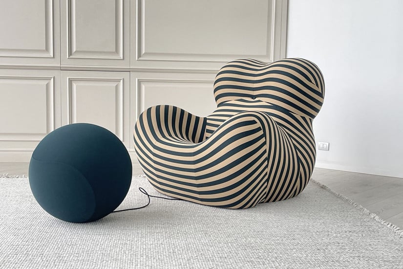 Up 50 Armchair in Two-Tone Fabric (Expo Offer) B&B Italia - 4
