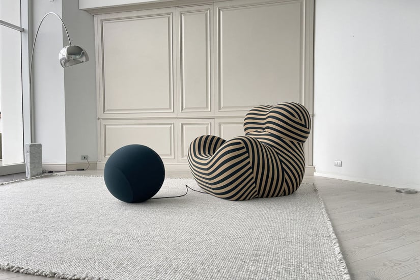 Up 50 Armchair in Two-Tone Fabric (Expo Offer) B&B Italia - 5