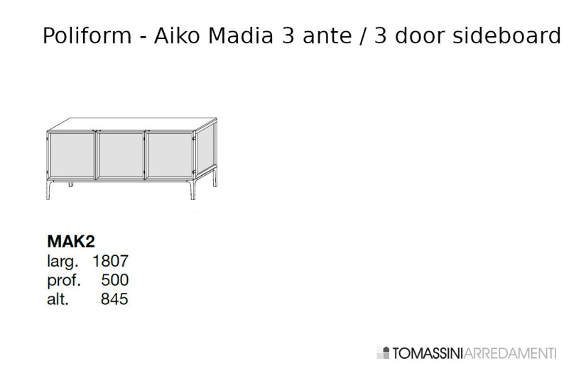 Madia Aiko a 3 ante (Offerta Expo) Poliform - 8