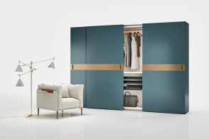 Class Flush-Closing Sliding Doors Wardrobe Novamobili - 6 2