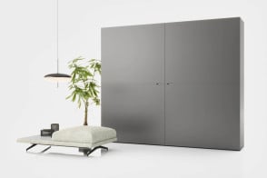 Middle Flush-Closing Sliding Doors Wardrobe Novamobili - 5 2