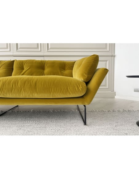 Divano New York Suite in velluto giallo (Offerta Expo) Saba - 3