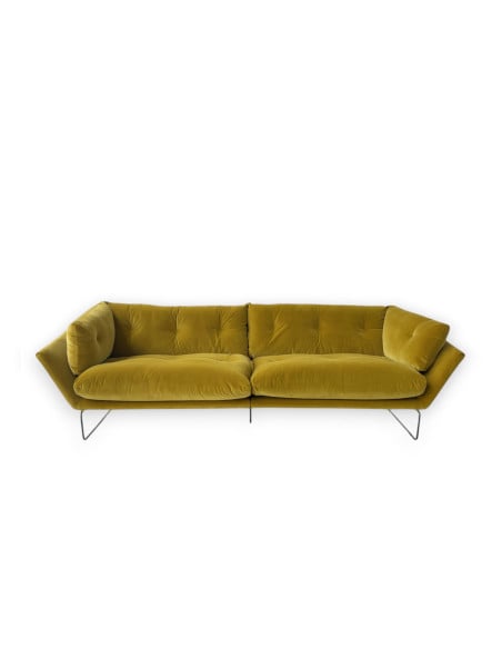 New York Suite Yellow Velvet Sofa (Expo Offer) Saba - 8