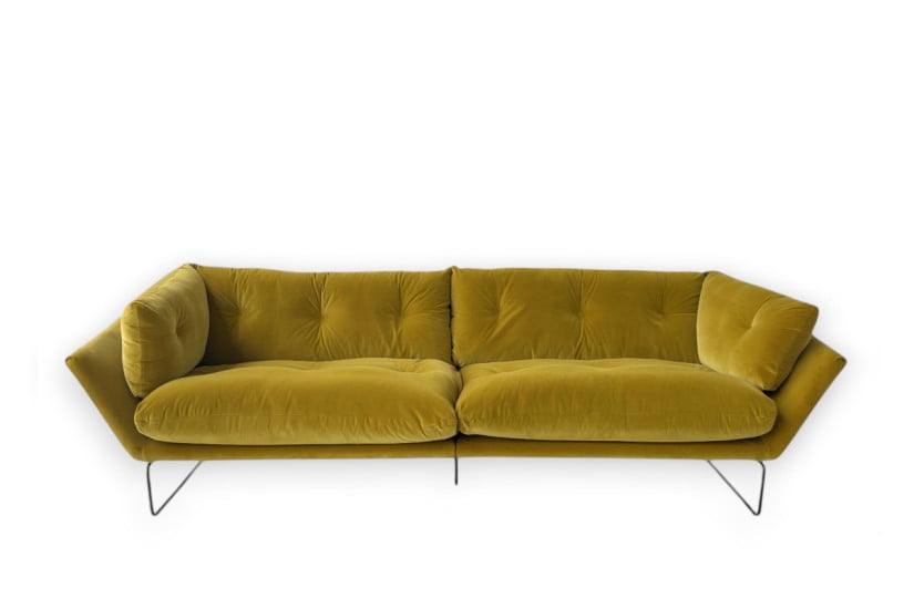 Divano New York Suite in velluto giallo (Offerta Expo) Saba - 8