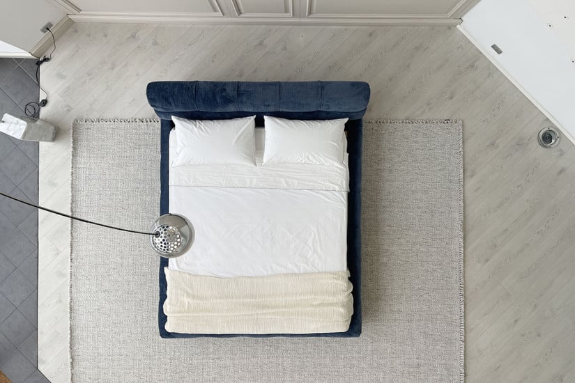 Letto Tufty-Bed in tessuto blu B&B Italia - 7