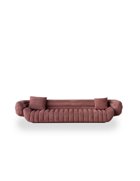 Divano Tactile in pelle bordeaux (Offerta Expo) Baxter - 6