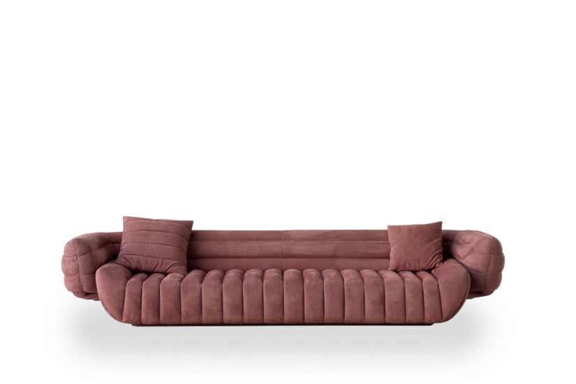 Tactile Bordeaux Leather Sofa (Expo Offer) Baxter - 6