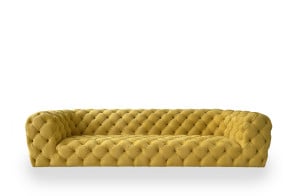 Canapé Chester Moon en cuir jaune ocre (Offre Expo) Baxter - 6