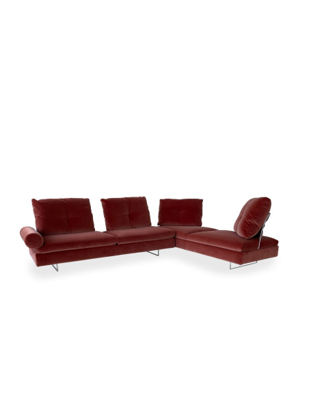 Limes New Rust Fabric Sofa (Expo Offer) Saba - 7