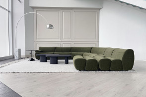 Divano Ernest in tessuto verde (Offerta Expo) Poliform - 7 2