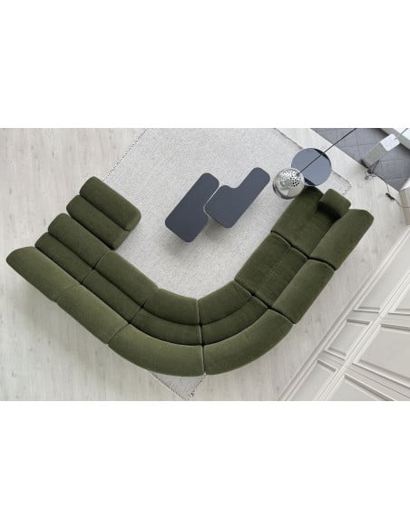 Divano Ernest in tessuto verde (Offerta Expo) Poliform - 5
